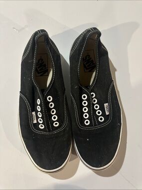 Vans Black Slip-On Style Canvas Sneakers